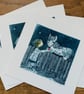 Night Time Feast. - Printmaking - original artwork. made in the uk - Image 4