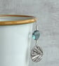 Botanical silver pendant with yew leaf design. - Image 5