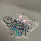 Window decal silver holographic sun catcher rainbow. Summer sunshine