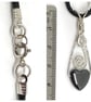 Sterling Silver Hematite Heart Pendant, Gift For Her - Image 5
