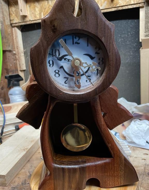 Tockins (Cogsworth) pendulum clock,from the fil - Folksy