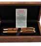 Patriarch Fountain Pen & Rollerball Set - Olivewood