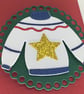 Small pillow Christmas gift box - white star jumper - Image 2