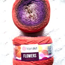 1 cake x 250g YarnArt Flowers Yarn Cake - Colour 295 : Cotton Blend