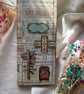 Handmade tall narrow travel journal