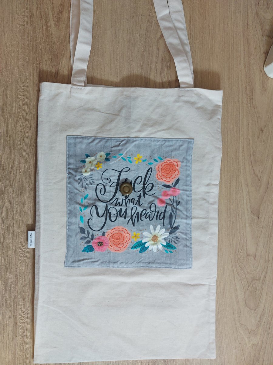 F-ck what you heard tote bag 