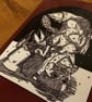 Schnabelperchten Christmas Card (Singular)- Dark Christmas - Alpine Collection - Image 2