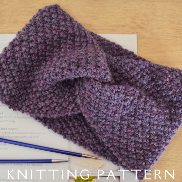 Headband Knitting Pattern The Felicity Headband PDF PATTERN ONLY