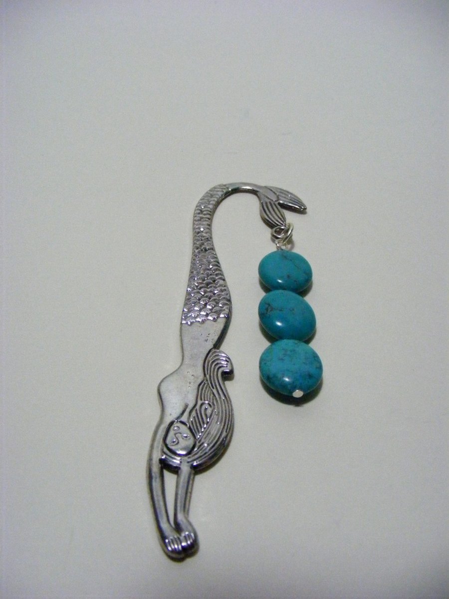 Turquoise Mermaid Bookmark