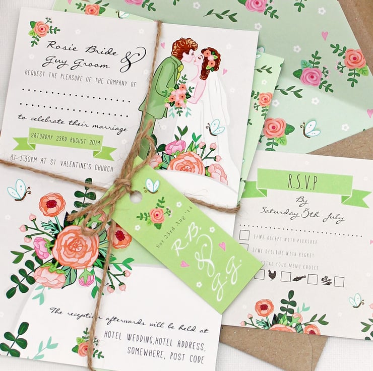 DIY Printable Wedding Stationery Set - Customis... - Folksy