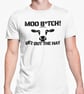 Moo Btch Get Out The Hay T Shirt Funny Novelty Animal Cow Farmer Joke Unisex Top - Image 1