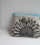Handprinted sunflower purse - Image 1