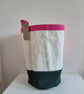 Colourful Upcycled Sailcloth Storage Baskets – Large Laundry and Toy Baskets - Image 8
