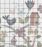 146AB Cross Stitch Pattern Tree of Life and Cheshire Cat Sleeping in the garden - Image 4
