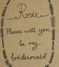Personalised - Will you be my bridesmaid card - Image 2