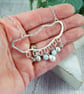 Sterling Silver Rain Cloud Necklace with Blue Gemstone Raindrops - Image 2