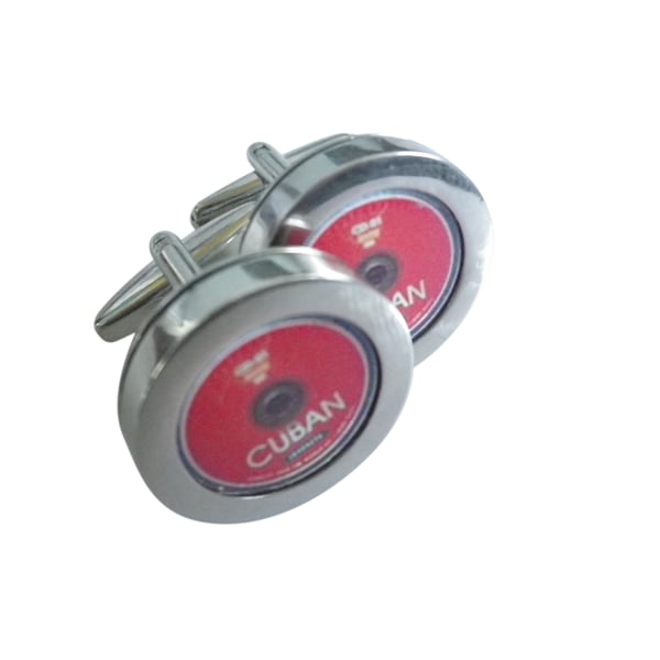 Cuban cufflinks,  free shipping, gift wrapped, iconic image, Ref 1234