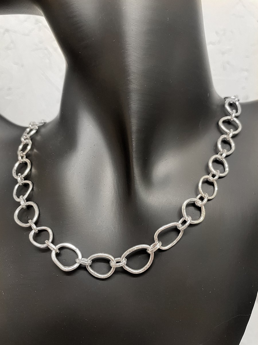 Sterling silver handmade chain necklace choose length