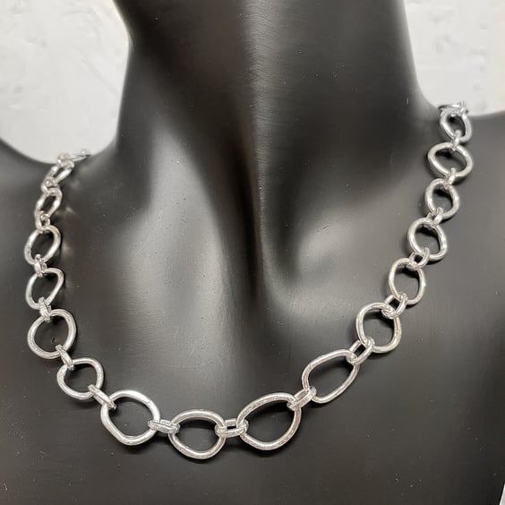 Sterling silver handmade chain necklace choose length