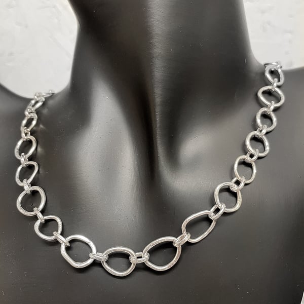 Sterling silver handmade chain necklace choose length