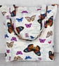 Tote bag, shopping bag, butterflies - Image 1
