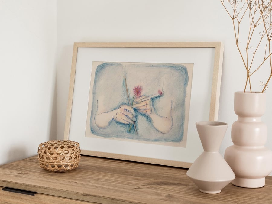 Home (Original Artwork), Watercolor on Paper, 40x29cm