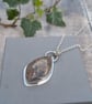 Sterling Silver Garden Moss Agate Statement Gemstone Necklace - JBJ2079 - Image 6