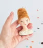Spun Cotton Bride of Frankenstein Halloween Decoration - Image 3