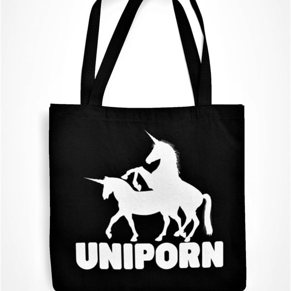 Uniporn Tote Bag Rude Funny Novelty Gift Joke Present Adult Humour For Family 