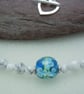 Lampwork glass, Howlite & Czech glass bead necklace - Image 3