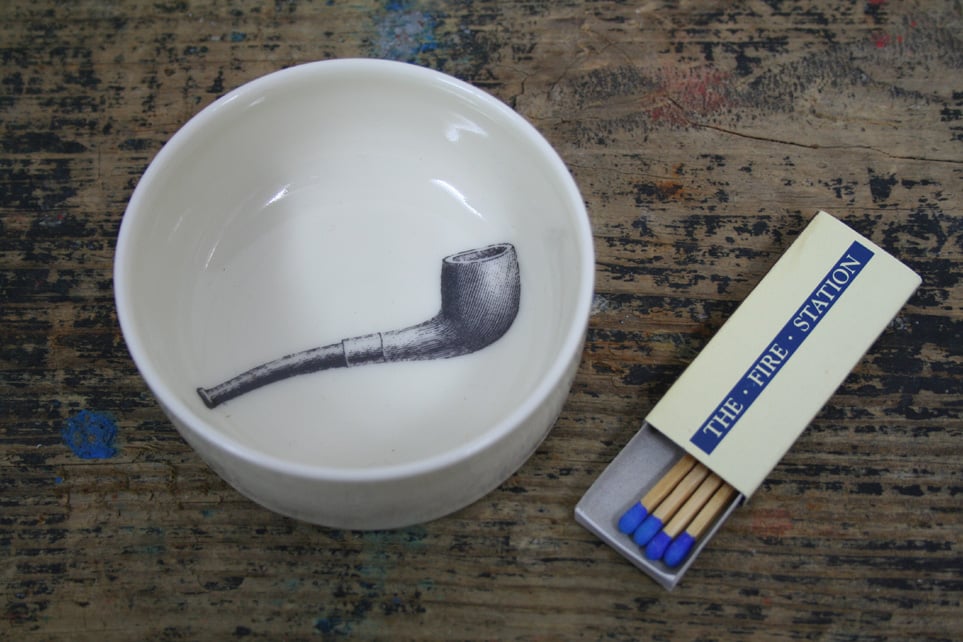 Porcelain ashtray
