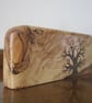 Spalted Beech Ornament with Tree Design - Image 3