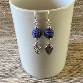 Denim Blue Rustic Earrings