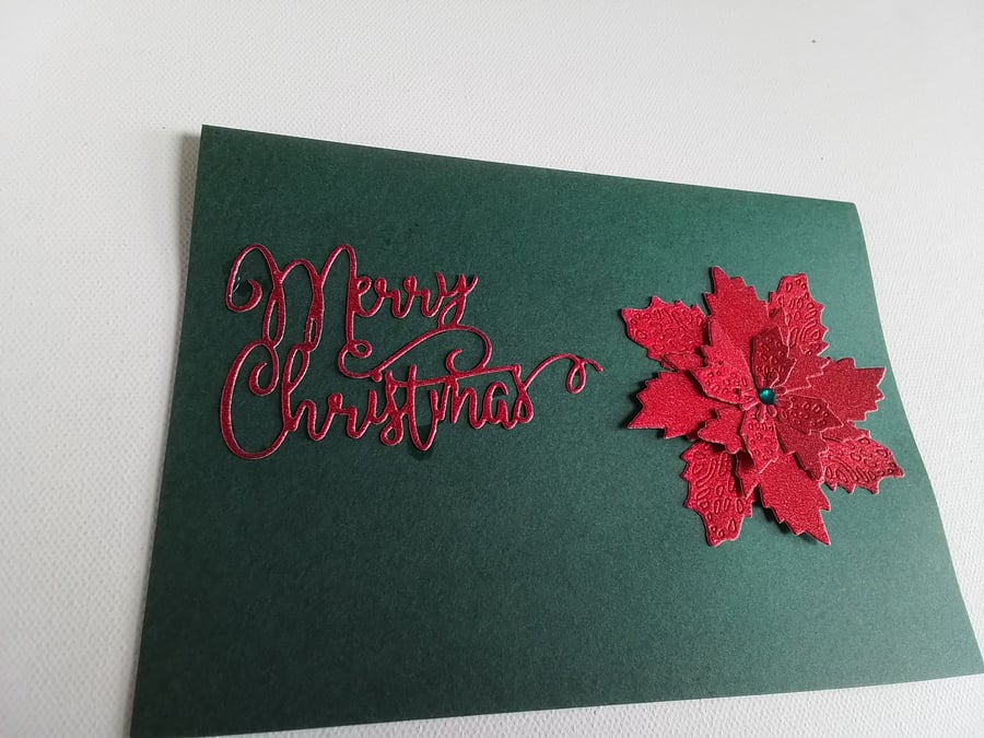 Christmas. Christmas card. Poinsettia. Ref 189