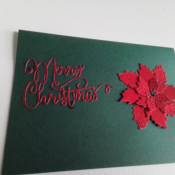 Christmas. Christmas card. Poinsettia. Ref 189