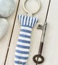 FISH KEY RING - blue stripes, lavender - Image 5