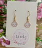 Cloud Dangle Earrings, Enamel Dreamy Charms, Handmade Jewellery