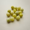 15  Yellow Jade Round Beads