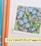 Forget me not flowers, original art miniature, tiny artwork - Image 9
