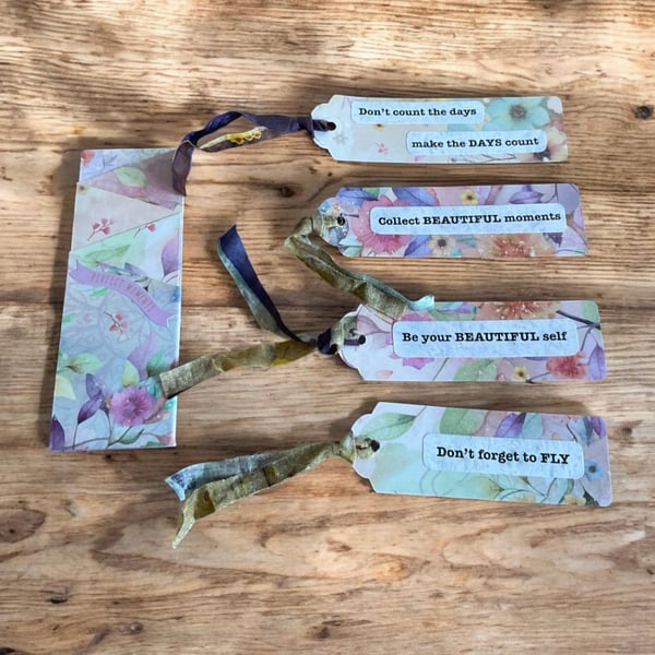Inspirational Positivity Pocket. Affirmation Tags. Positivity Gift.