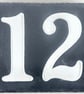 No. 12 House Sign in Slate