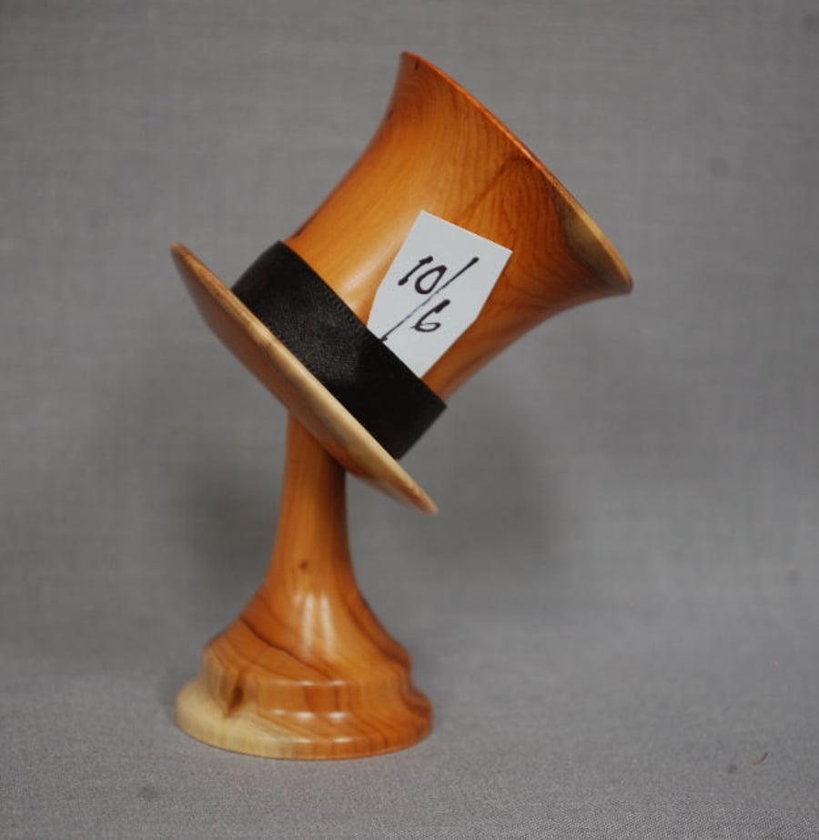 Mad Hatter's Hat turned in Yew