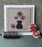 Embroidered appliqué greetings card with envelope - Image 2