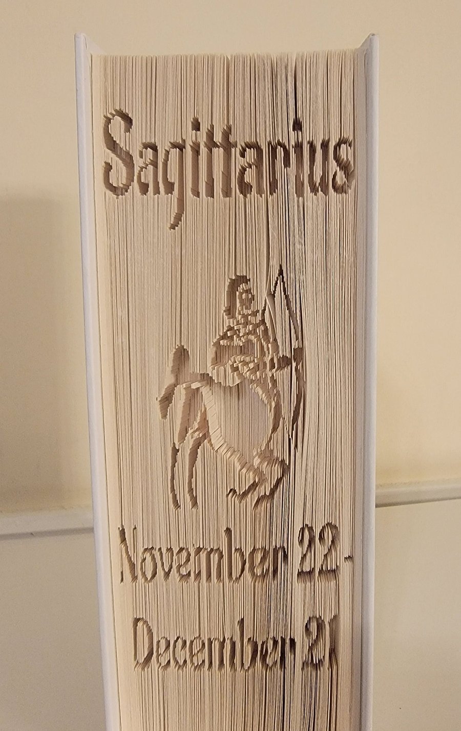 SAGITTARIUS, Zodiac Sign CUT & FOLD Book Folding Pattern - EMAILED PDF PATTERN