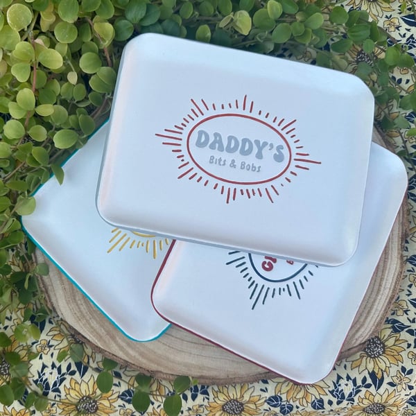 Handmade Dad's:Daddy's:Grandad's Bits & Bobs Trinket Dish