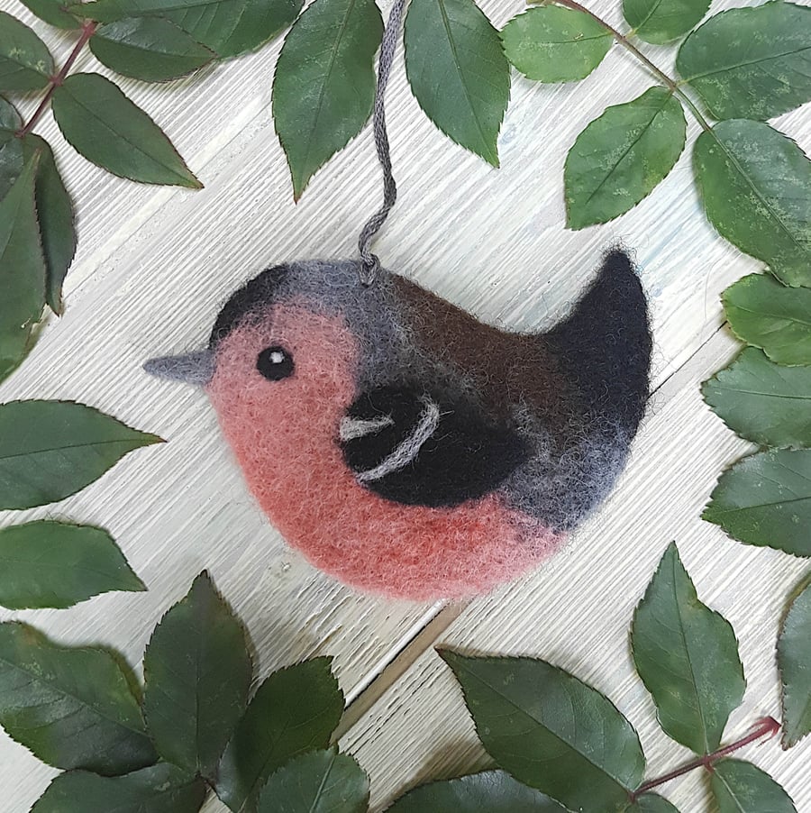Clifford the Needle Felted Chaffinch