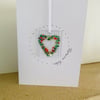 Fused glass keepsake card