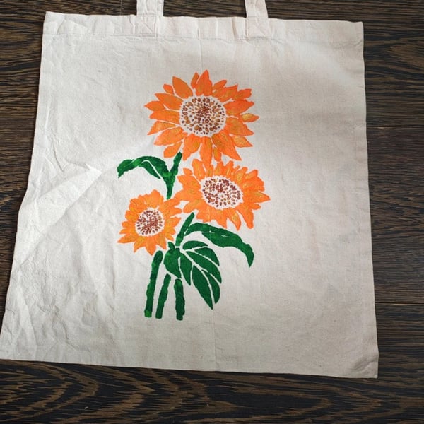 Hand painted tote bags 