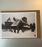 St Leonards in Snow A5 Greeting Card - Image 1