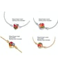 Personalised Sterling Silver Birthstone Flower Bracelet - Image 5